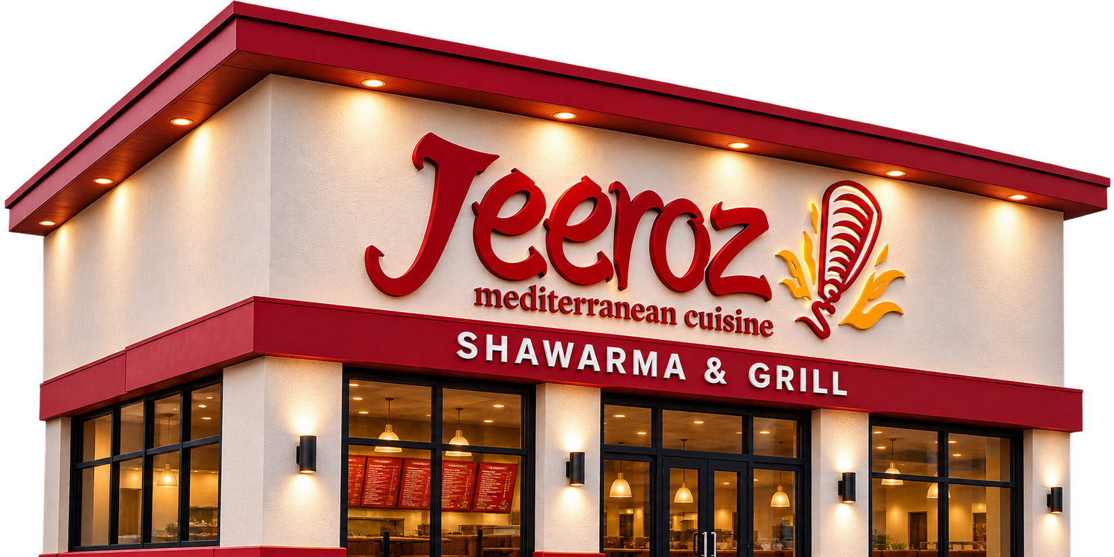 Jeeroz upcoming restaurant storefront concept